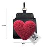Милая Ретро Красные Сердечки Сумка для Хранения в Автомобиле Подвесной Кожаный Органайзер Коробка Держатель для Очков Телефона Аксессуары для Интерьера Автомобиля
