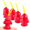 Novelty Fire Hydrant Water Cup Red Party Supplies Creative Fire Hydrant Straw Cup  Boys