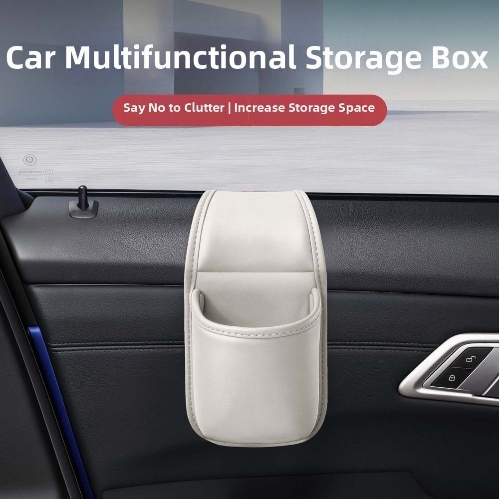 PU Leather Car Cup Holder Multifunctional Car Drink Rack Universal Car Storage Box Seat Back
