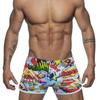 Men Swim Trunks Fit Sexy Swimwear Beach Wear Tanning Surfing Print Tigger