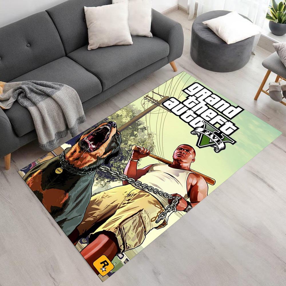 Grand Theft Auto Floor Mat Perfect for Kitchen Dining Room Hallway Living Rooms Antislip Carpet Anime Office Decor Spiritual Gift