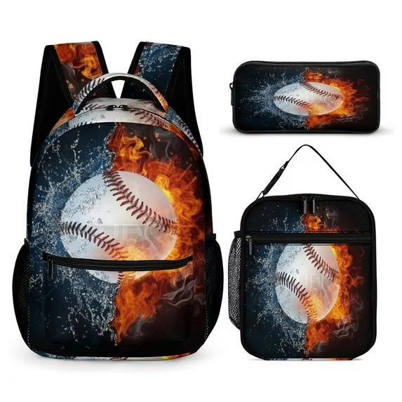 Pet Elf Pikachu Cartoon Animation School Bag Pokémon Children'S Backpack Lunch Bag