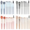 8Pcs Mini Makeup Brushes Set  Blusher Eyeshadow Brush Loose Powder Foundation Applicators Cosmetics Brushes Makeup Tools
