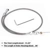 36" Stainless Braided LS Throttle Cable Kit Adjustable Accelerator Cable Compatible With 97-07 Chevrolet/Chevy LS1 Engine 4.8L 5.3L 5.7L 6.0L