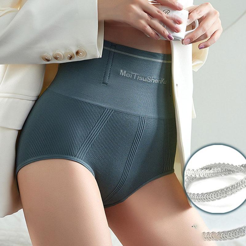 Solid Color Cotton High Waist Abdomen Briefs Hip Lifting Body Shaper New Fashion Panties Cotton Antibacterial Underwear Sexy Underpants Lingerie