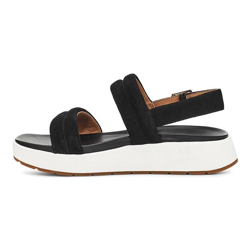 UGG Lynnden Открытые повседневные спортивные сандалии с открытым носком Черные Женские 1111071-BLK