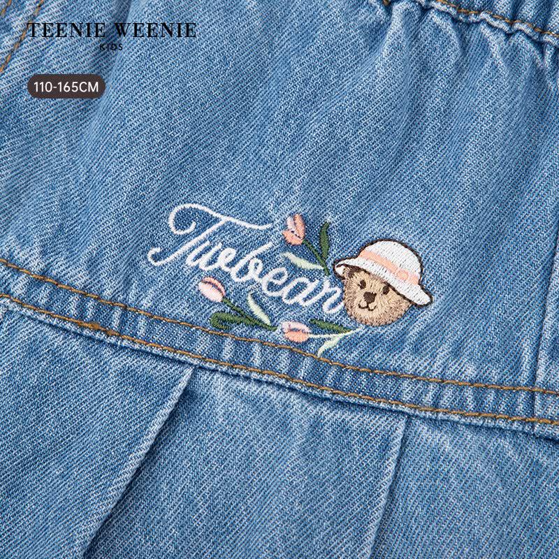 Teenie Weenie Kids Girl Denim Skort