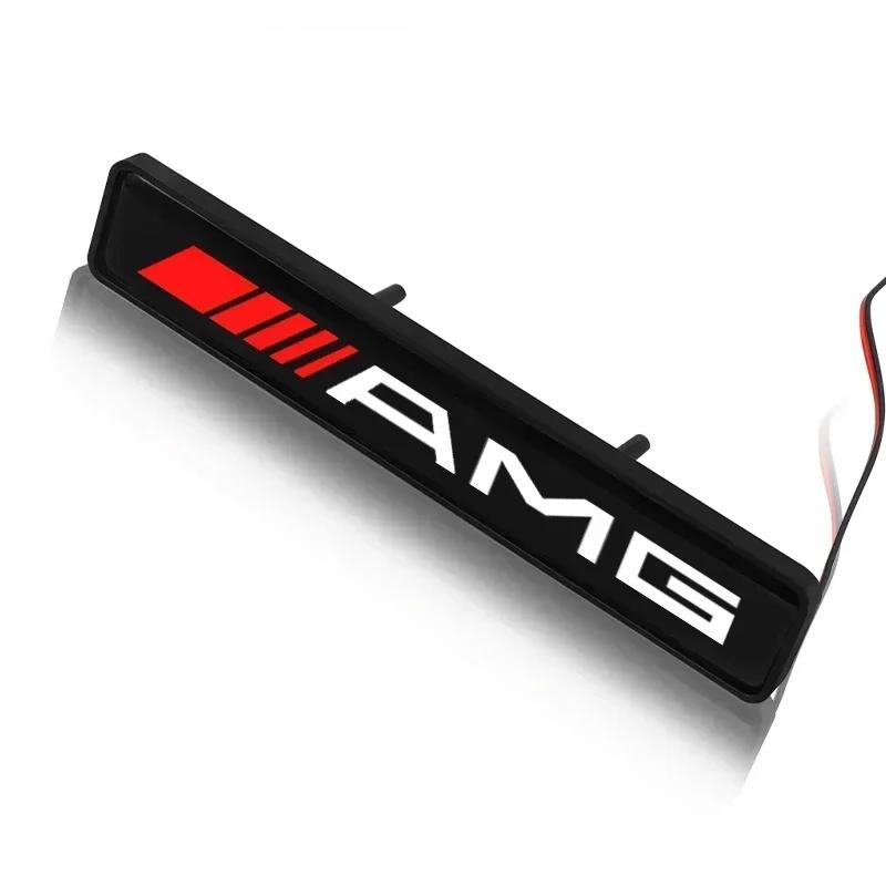 Car Front Cover Grille Lamp Emblem Decor Lightings LED Lights Mercedes Benz AMG A B C E S CLA GLA GLB GLC GLS GLK CLS Class