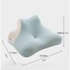 Memory Cotton Multifunctional Pillow, Suitable for Sleeping, Reading, and Watching TV (Ice Crystal Blue)
