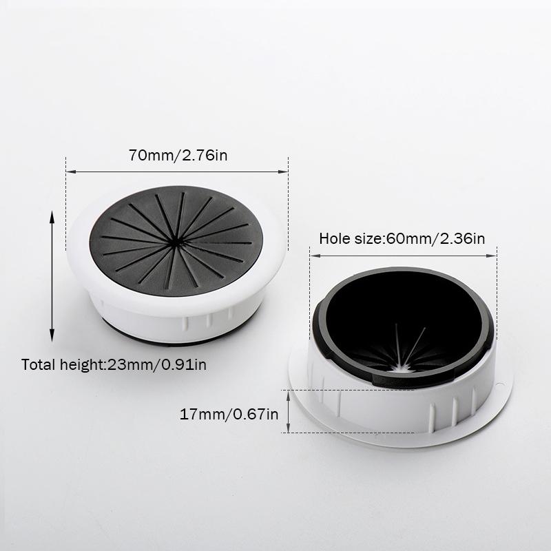 50/60 мм настольная втулка для шнура крышка отверстия для провода крышка выходного отверстия нитепродевающая коробка коробка для пропуска кабеля офисный настольный органайзер для кабеля