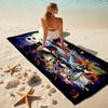 1Pc Jack Sally'S Winter Romance Beach Towel Microfiber Beach Towel Thin Absorbent For Beach Swimming Yoga Bath Sports