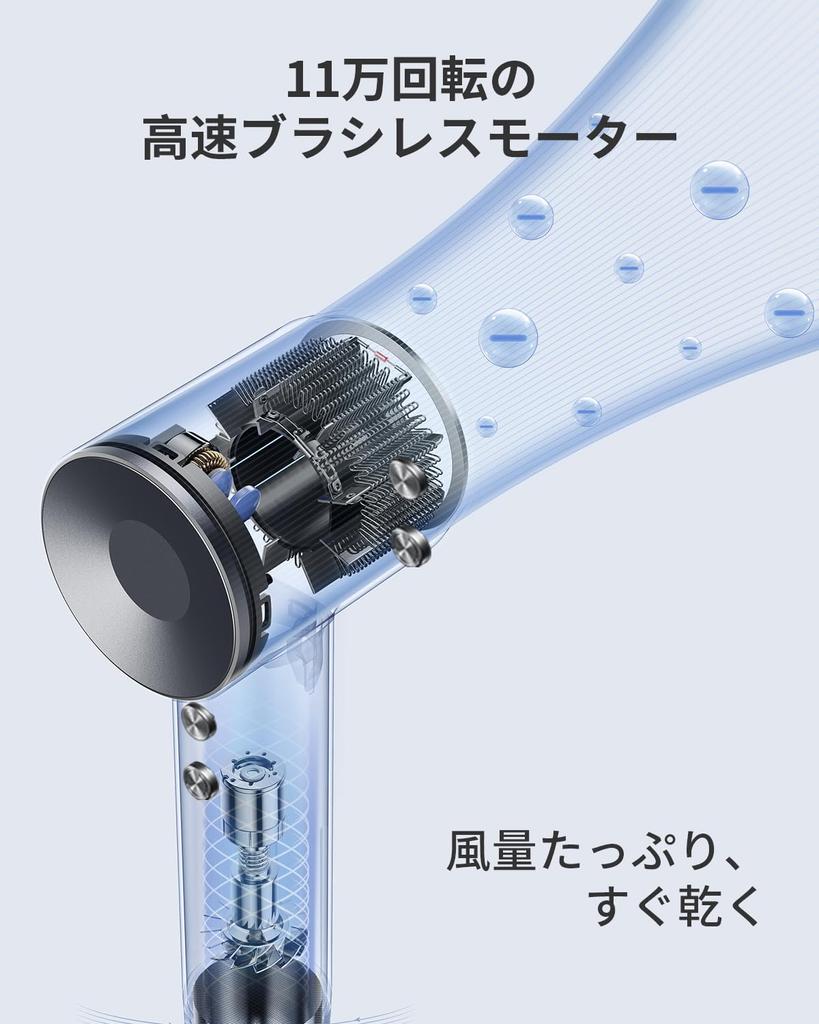 Laifen Dryer SWIFT SPECIAL Limited Gift Large Air Quick High Concentration of 200 Million Negative Hair Silent 22 Hot 8 Overheating Lightweight and