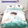 3pcs Oikawa Tooru1 Design Cover Set - HD Printed Bedding with 1 Cover and 2 Pillowcases - Perfect for Home and Dorm Decor