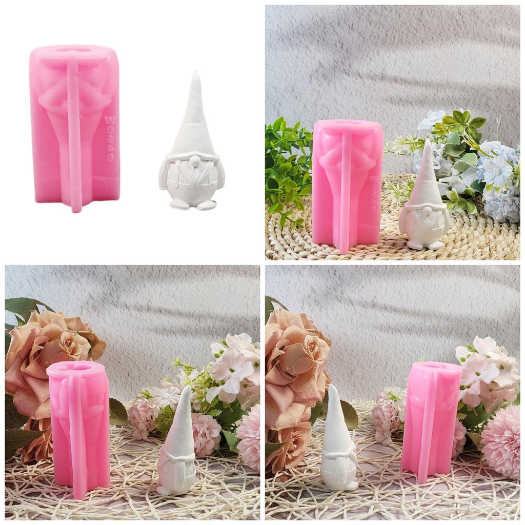 Силиконовые формы для свечей и мыла из гипса в виде гномов, силиконовые формы для шоколада и мастики