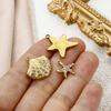 2 шт. 304 Нержавеющая сталь Морские Ювелирные Подвески Для DIY Изготовления Украшений Золотой Цвет Черепаха Животное Морская Звезда Краб Подвеска для Ожерелья
