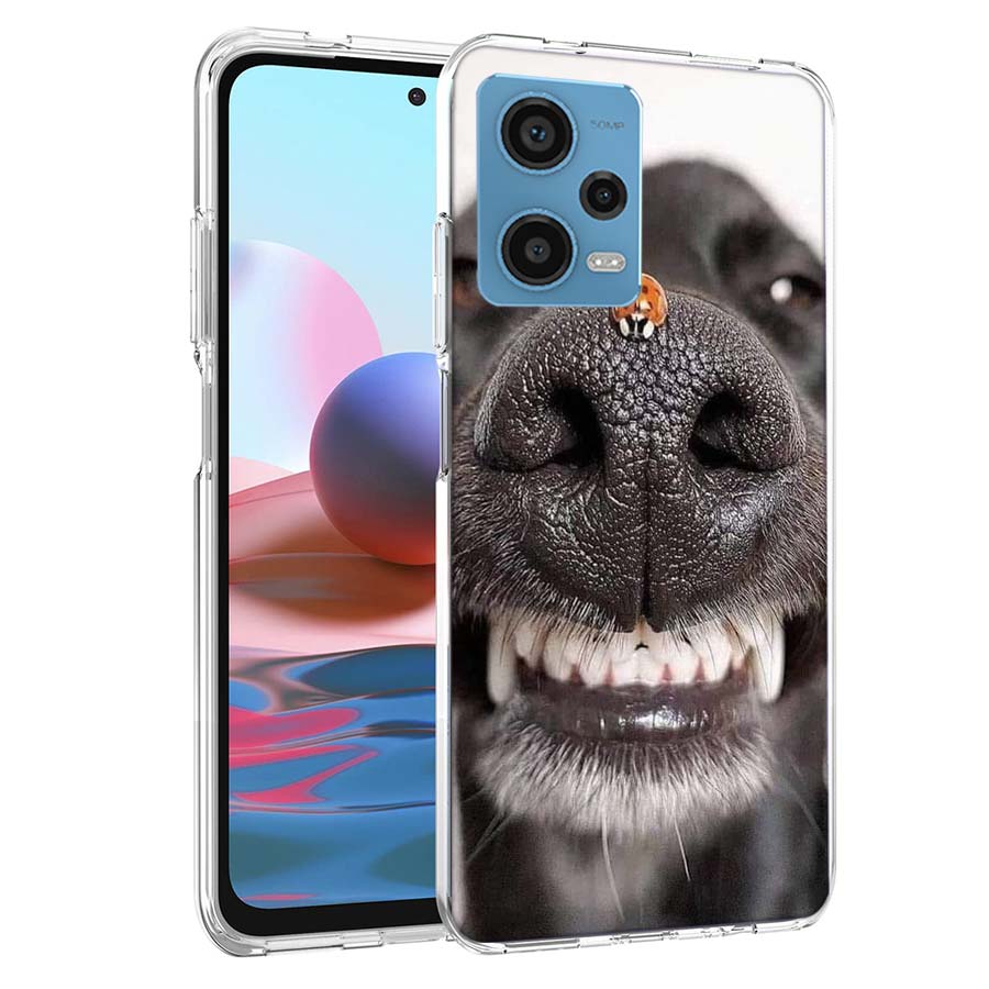 Покажите вам его милый чехол для телефона с собачьим носом для Redmi Note 13 12 14 15 Pro Plus 13R 11 11T 11E 11S 10 Pro 10S 9 9S Чехол для телефона Прозрачный ТП