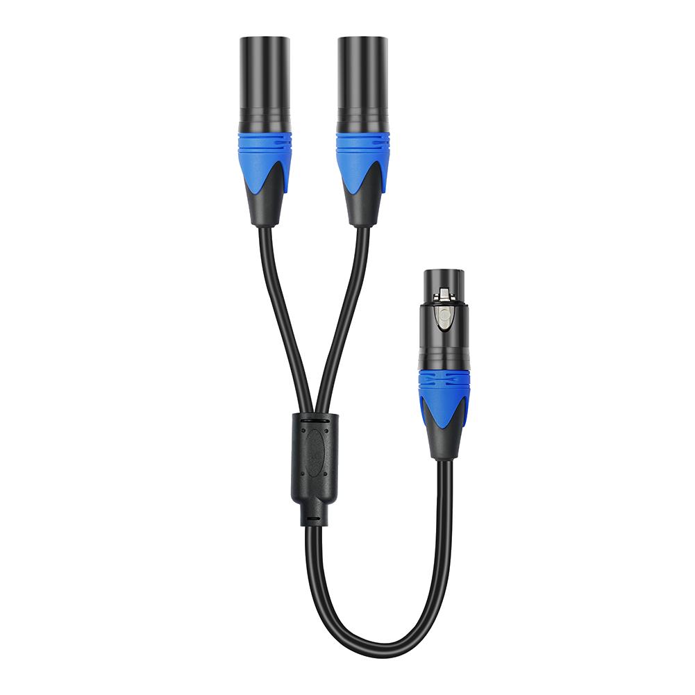 1/2 шт. 50 см XLR разветвитель 1 XLR female на 2 XLR male XLR Y-кабель-разветвитель Микрофонный разветвитель для усилителя микшера