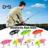 6CM/6.5G Multi-Jointed Fishing Lure with Hooks Realistic 2-Section Swimbait Plastic Artificial Bait Freshwater Saltwater Bass Trout Pike Fishing