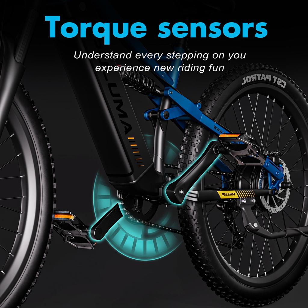 PULUMA PH001 Electric Mountain Bike for Adults, 500W Motor, 48V 20Ah Battery, 27.5" All-Terrain Tires, Off-Road E-Bike with Torque Sensor