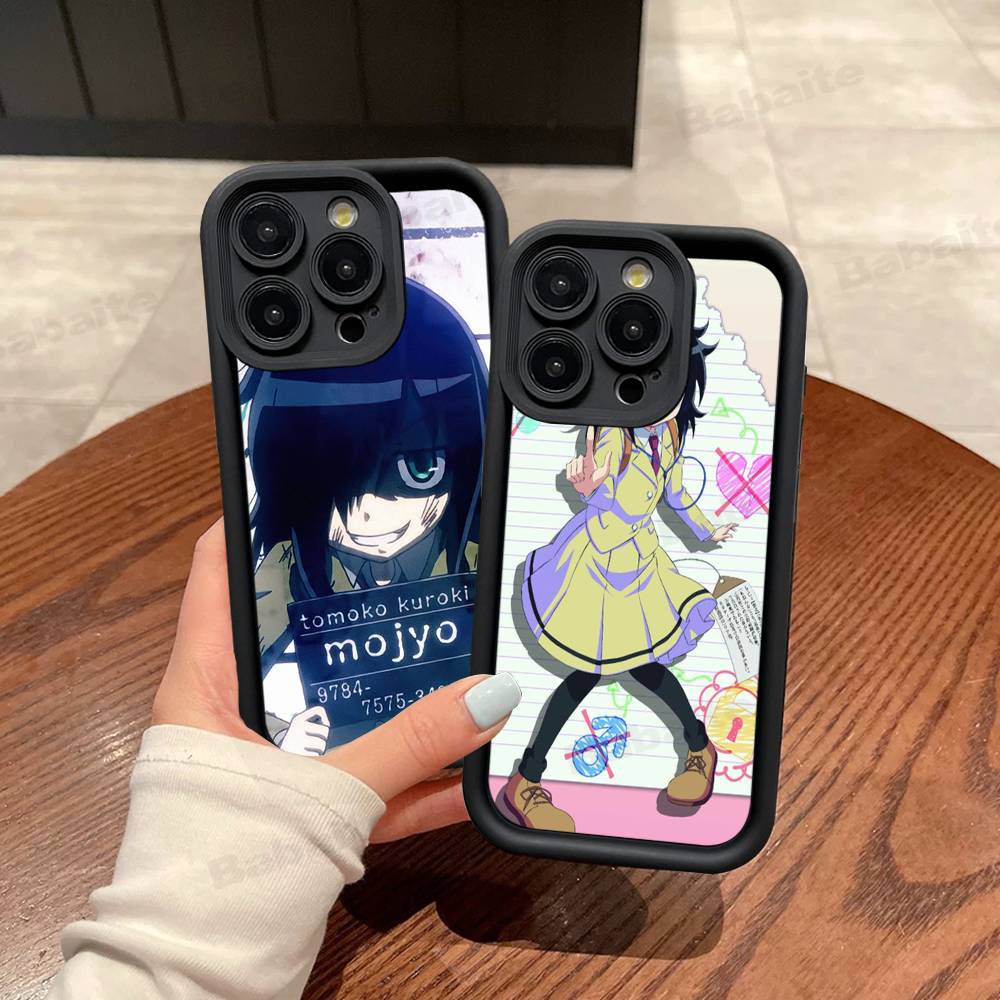 Watamote K-Kuroki T-Tomoko Для IPhone 17 Pro Max 13 16 15 11 12 14 Plus Ударопрочный Мягкий Чехол для Телефона