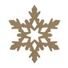 MDF Wood Snowflake To Decorate - 10 Cm