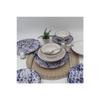 Snake 48 Piece Dinner Set Blue