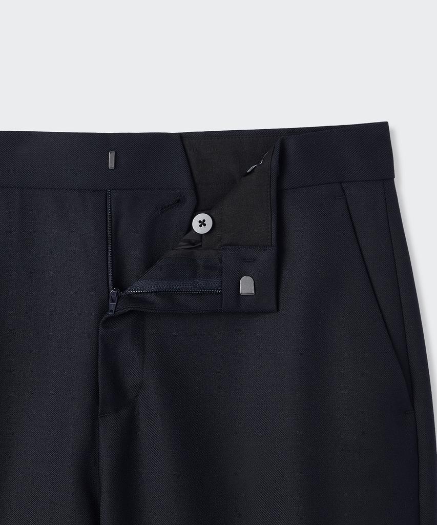 MUSINSA STANDARD [City Workers] Wool Blend Tapered Slacks [Navy]