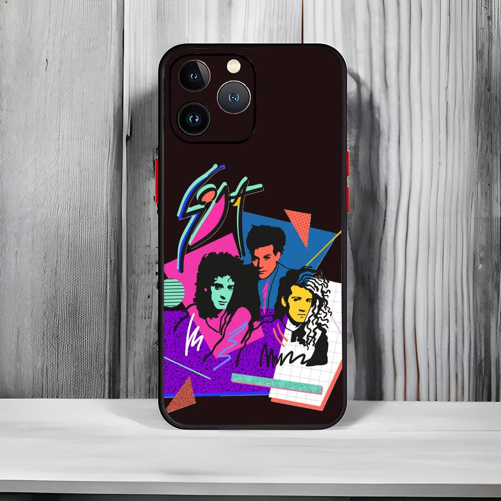 Чехол для телефона Rock Band S-SODA STEREO Черный Матовый Тонкий Чехол для телефона Для iPhone17 16 15 14 13 ProMax