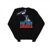 Womens/Ladies Captain America Pixelated Sweatshirt