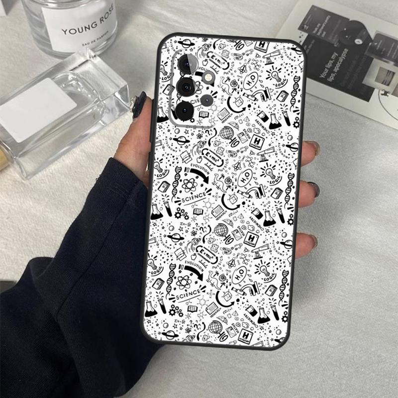 Винтажная крышка для химической лаборатории для Samsung Galaxy A54 A34 A24 A14 A53 A52 A13 A23 A33 A12 A22 A32 A42 A71 A51 Чехол