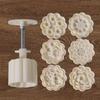 Creative Moon Cake Mold 3D Cookie Stamp Mold Mid-Autumn Festival Supplise  Mung Bean
