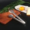 Многофункциональные золотые кухонные щипцы-клипсы для еды, для хлеба, стейка, из нержавеющей стали, с антипригарным покрытием, с дренажным отверстием для масла, зажим, кухонные аксессуары, утварь