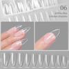 Clear Long False Nail Tips Set  Acrylic Extension Full Cover Nail Tips Fake Finger UV Gel Polish Quick Building Mold Nail Tool