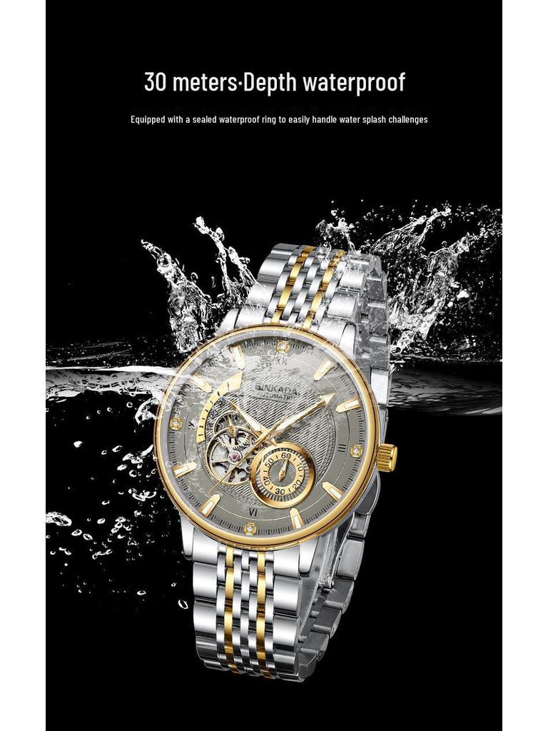 Супер мужские водонепроницаемые автоматические механические многофункциональные часы - Хит продаж