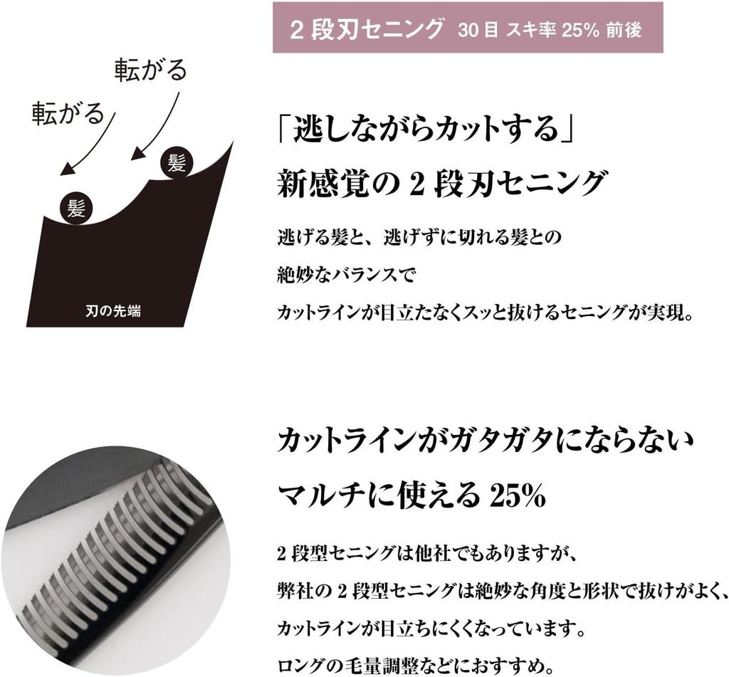 DEEDS GTZ Black Titanium Scissors and 630CT Thinning Scissors Approximately Thinning with Dedicated Case Set Professional Scissors for Hairdressers