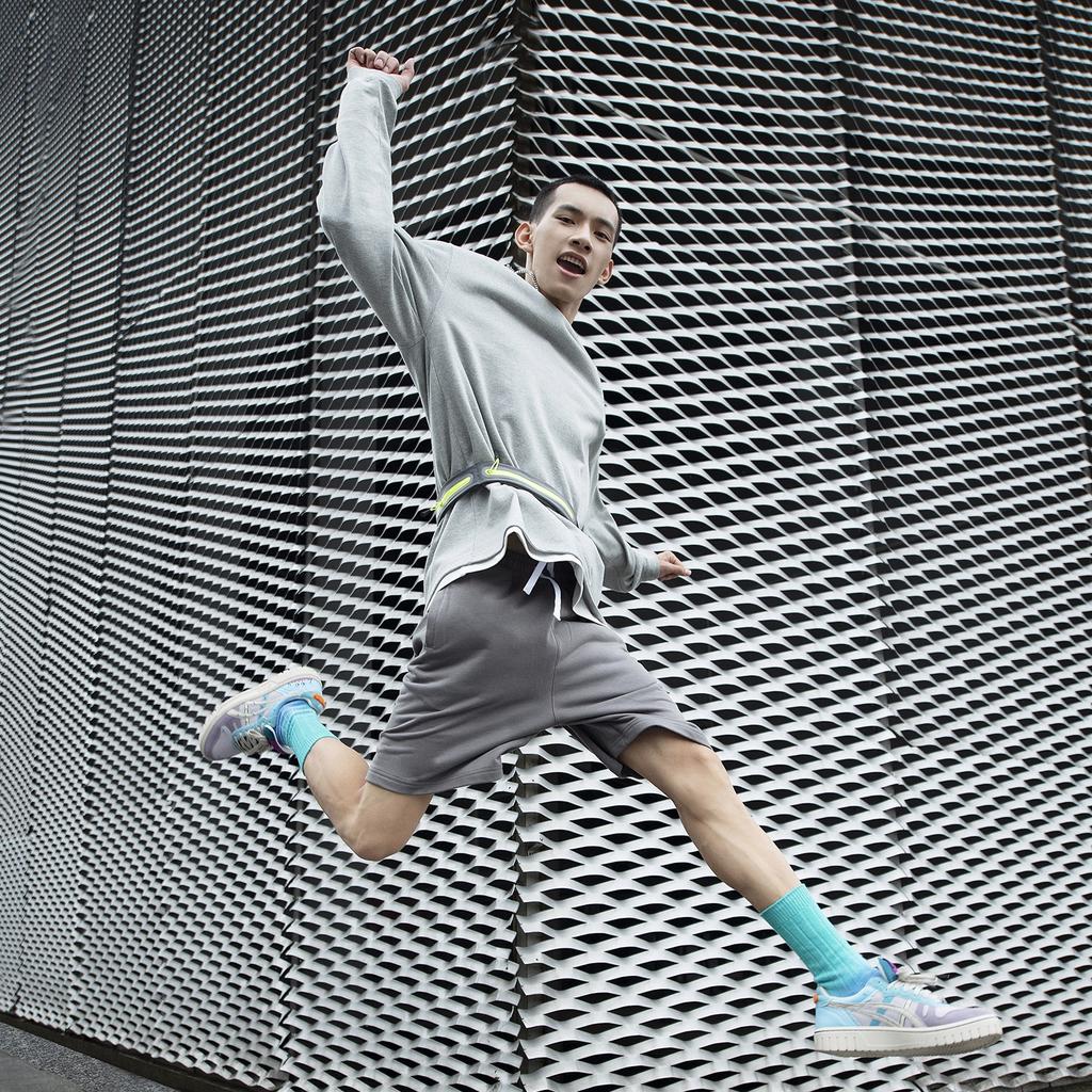 Asics Рик и Морти X Court-Mz Ретро Повседневные Кроссовки Унисекс Сине-Фиолетовые 1203A197-250