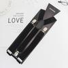 Adjustable Unisex Suspenders Clips for Trousers and Suit Pants, Elastic Webbing, Multi-Color Options