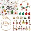 Christmas Advent Calendar 24 Days Countdown Calendar DIY Bracelets Making Game Christmas Party Favors