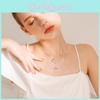 Girls Necklace Minimalist With Alloy Flower Pendant Christmas Decoration Gift