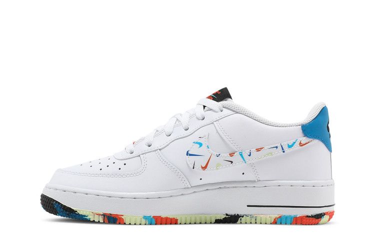 Kids' Sneakers Nike Air Force 1 Low Multicolor Swooshes (GS) White/Multicolor