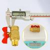 1/4" 3/8" 1/2" 3/4" BSPP Male To Female Brass Shut Off Ball Valve Fuel Gas with Red Blue Butterfly Handle Water Heater Switch