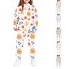 Комплект из толстовки с капюшоном и штанов с принтом для мальчиков, девочек и детей для школы