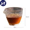 Hammer Pattern Heat Resistant Glass Tea Pitcher Dispenser Creative Transparent Teacup Kung Fu Chahai Water Cup Home Drinkware