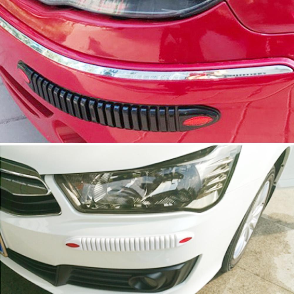4 шт., 41,5 см, автомобильная защита, передний бампер, сплиттер для губ, силановая защита заднего бампера, защита от царапин, резиновая белая наклейка