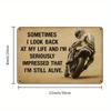 "I'm Still Alive" Vintage Motorcycle Metal Sign, 20x30cm.