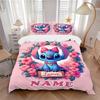 Custom Textile Luna's Stitch Bedding 3 Piece Set HD Print Duvet Cover Pillowcases for Teens Adult Bedroom Decoration