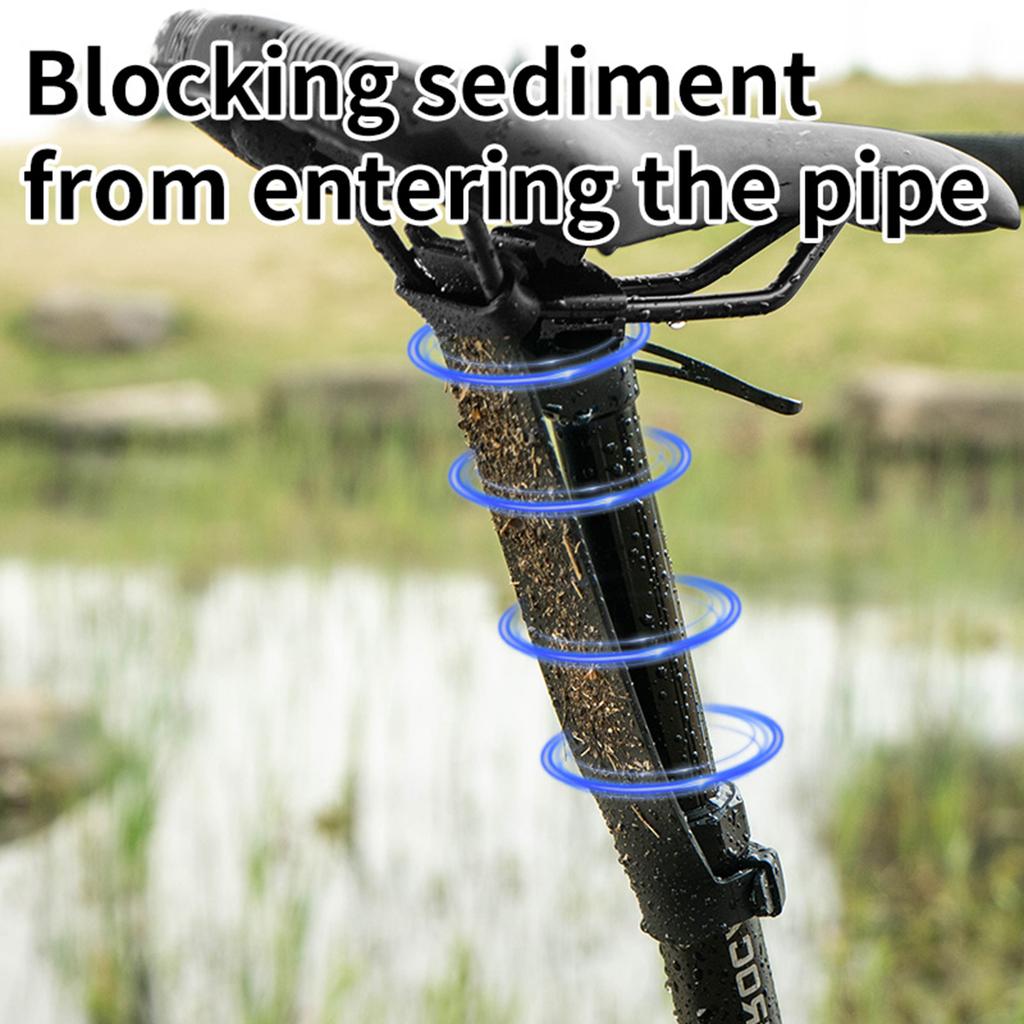 Велосипедное крыло на подседельный штырь Регулируемое Велосипеды Трубка Грязезащита Гравийная Защита Легко Установить Велосипедное Крыло на Подседельный Штырь для Велосипеда Защита от Мусора