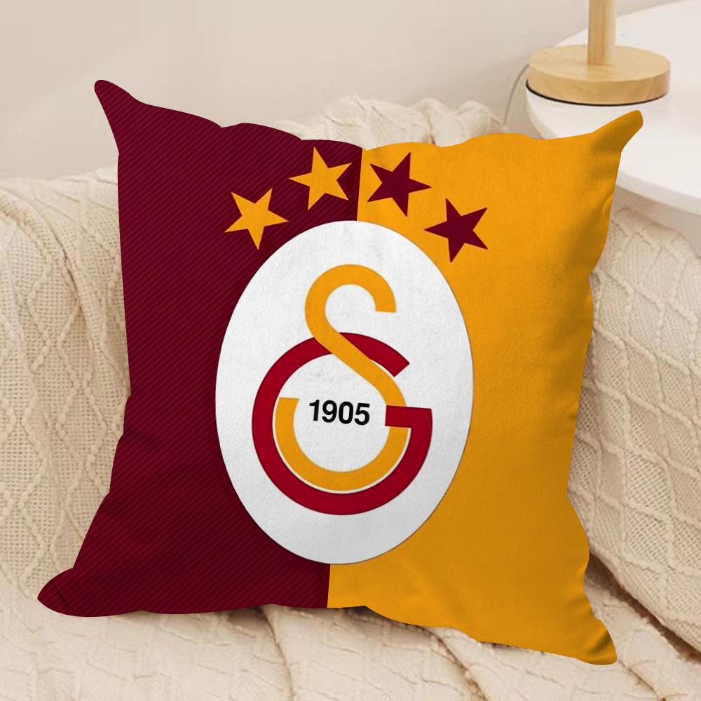 Чехол на подушку с логотипом клуба G-GalatasarayS, мягкая плюшевая ткань, двусторонний принт, чехол на диванную подушку для всех сезонов, декор для дома, подарок