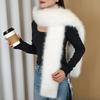 Imitation Fox Hair Scarf Thickened Long Scarf Fashion Shawl Autumn and Winter Versatile Warm Catwalk Fur Collar