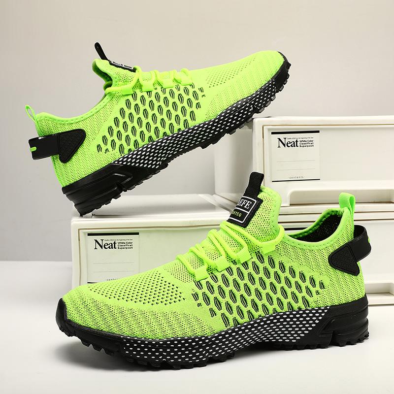 Hot Selling Men's Casual Shoes Breathable Mesh Lightweight Comfort Sports Shoes Anti Slip Rubber Outsole Running Shoes for Men